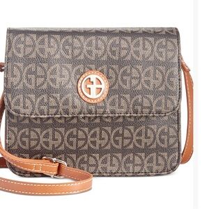 GIANI BERNINI Stylish Brown Crossbody Bag.Sell as it is.